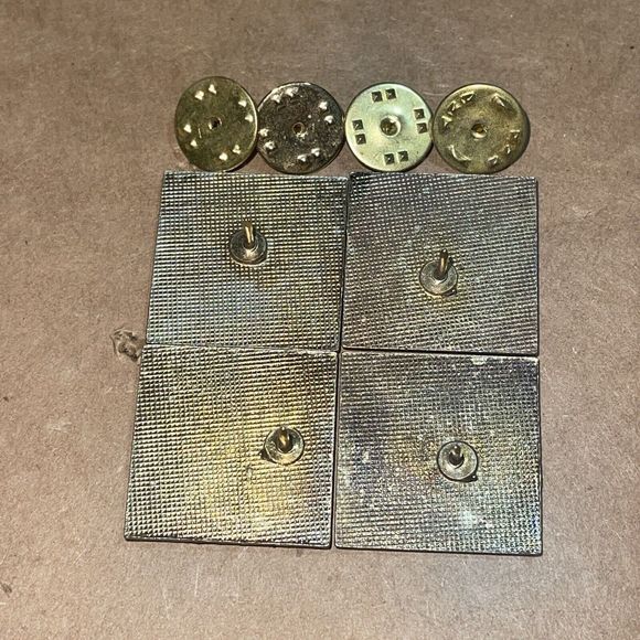 Vintage The Who Enamel Pin Band Music Logo Hat Pin Lapel Bundle Set Lot x4 - Picture 5 of 5